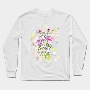 Scripture Watercolor | Romans 12 Long Sleeve T-Shirt